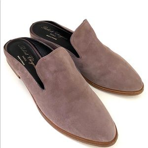 ROBERT CLERGERIE SUEDE MULES